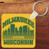 ウィスコンシン,ミルウォーキー キーホルダー (裏面)