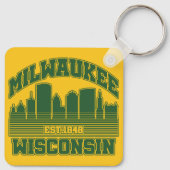 ウィスコンシン,ミルウォーキー キーホルダー (裏面)