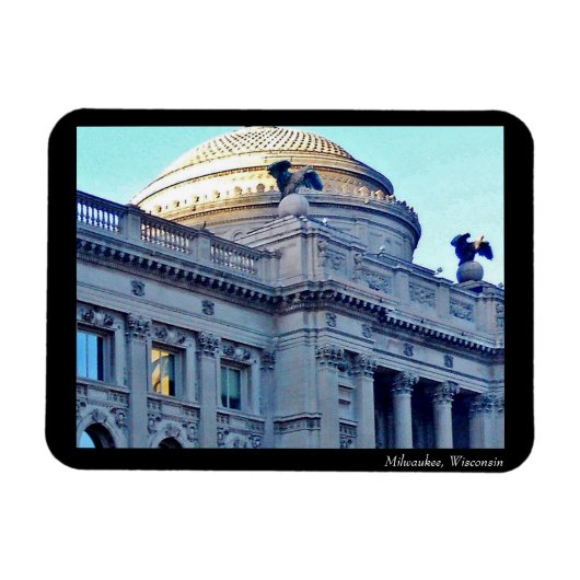 ウィスコンシン・ミルウォーキー マグネット (横)