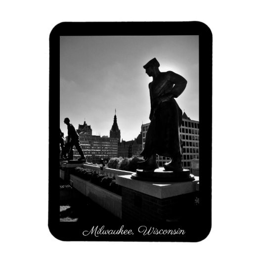 ウィスコンシン・ミルウォーキー マグネット (縦)