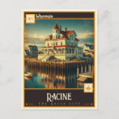 ウィスコンシン・レーシン |ヴィンテージ ポストカード (正面)