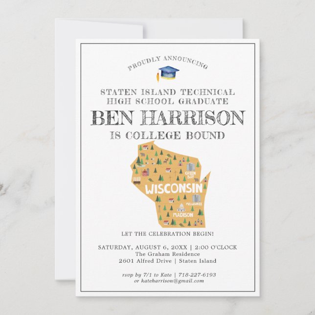 ウィスコンシン |大学進学パーティー (正面)