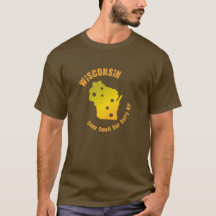 ウィスコンシン-来られた臭い私達の酪農場の空気 Tシャツ