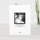 ウィスコンシン 雪を楽しむ グリーティングカード シーズンカード (裏面)