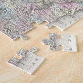 ウィスコンシン(1855年)のヴィンテージの地図 ジグソーパズル (側面)