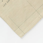 ウィスコンシン(1895年)のヴィンテージの地図 フリースブランケット (角)