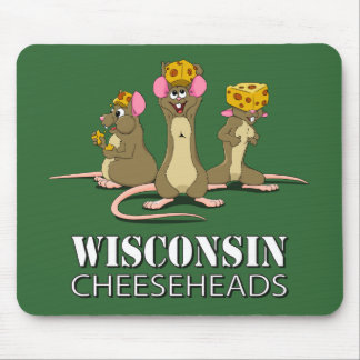 ウィスコンシンCheeseheadのネズミ マウスパッド