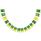 ウィスコンシンCheeseheadのフットボールのパーティーの旗 バンティングフラッグ (全)