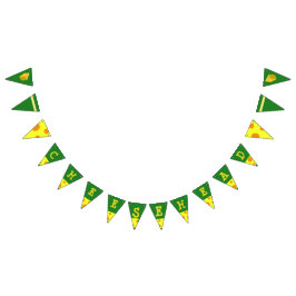 ウィスコンシンCheesehead Greenbayのパーティーの旗 バンティングフラッグ