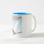 ウィスコンシンUSAヴィンテージ ツートーンマグカップ (正面右)