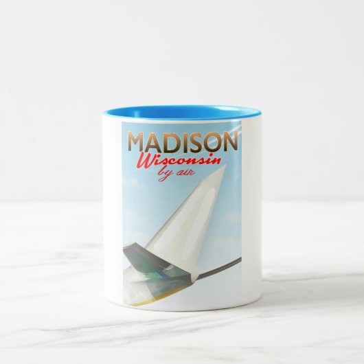 ウィスコンシンUSAヴィンテージ ツートーンマグカップ (中央)