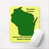 ウィスコンシーナイトチャンピオンズサッカー,チーズとビール マウスパッド (マウス)