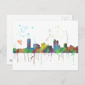 ウィスコンソン・スカイライン・ミルウォーキー ポストカード (正面/裏面)