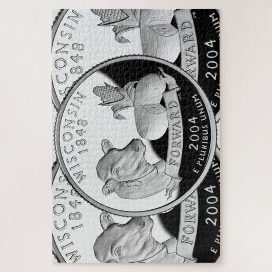 ウィスコンフェイクシン州クォーターカウチーズコーンファーム ジグソーパズル (縦)