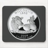 ウィスコンフェイクシン州クォーターカウチーズコーンファーム マウスパッド (正面)