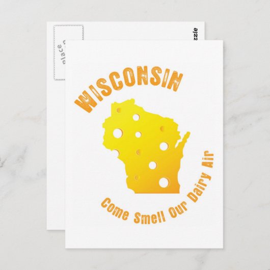 ウィスコン来シン州は我々の乳製品の空気を匂わせる ポストカード (正面/裏面)