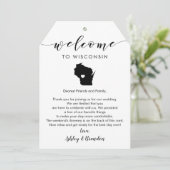 ウィスコン結婚シンの歓迎ラベル、手紙と旅程 (スタンド正面)