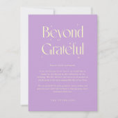 ウィスタリアの幻想的な結婚式フォトカード サンキューカード (正面)
