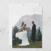ウィスタリアの幻想的な結婚式フォトカード サンキューカード (裏面)