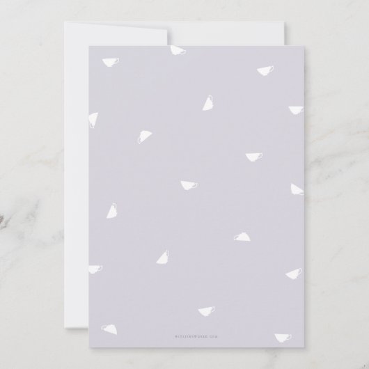 ウィステリアアフタヌーンティーブライダル/ウェディングシャワー 招待状 (裏面)