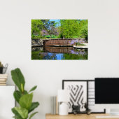 ウィステリアイン開花アットルーズパークブリッジ ポスター (ホームオフィス)