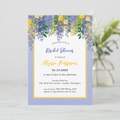 ウィステリアウォーター色フローラブライダルシャワー 招待状 (スタンド正面)