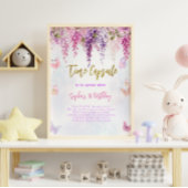 ウィステリアグリッターバタフライ誕生日タイムカプセル ポスター