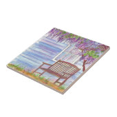 ウィステリアツリーガーデンベンチハウスウィンドウ タイル (側面)