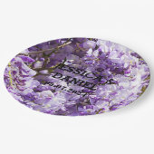 ウィステリアパープルフローラ花咲きスミレ ペーパープレート (アングル)