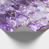 ウィステリアパープルフローラ花咲きスミレ ラッピングペーパー (角)