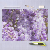 ウィステリアパープルフローラ花咲きスミレ 薄葉紙 (クラフト)
