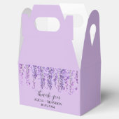 ウィステリアパープルモダンフローラ結婚ズ フェイバーボックス (オープン)