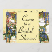 ウィステリアフラワーズフローラブライダルシャワー招待状 招待状 (正面/裏面)