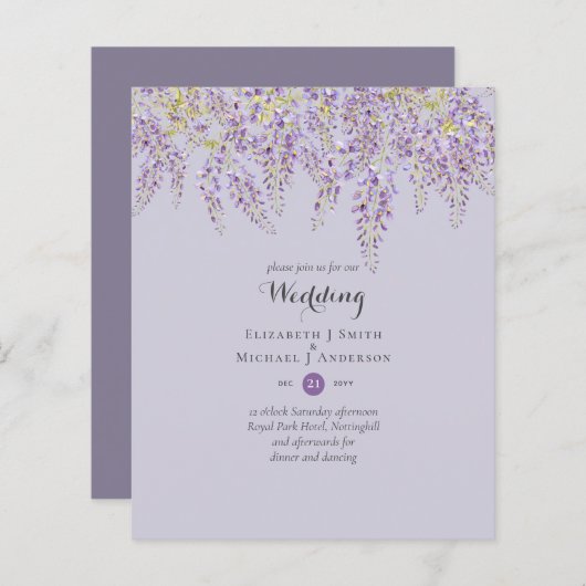 ウィステリアフローラガーデン結婚パープルズセージ (正面/裏面)