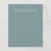 ウィステリアフローラガーデン結婚ラベンダーズセージ (裏面)