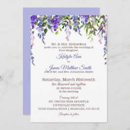 ウィステリアモダンフローラ結婚ズ 招待状