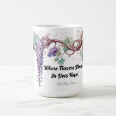 ウィステリアレディバード引用文マグ コーヒーマグカップ (中央)