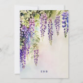 ウィステリアロマンティックガーデンパーティーエレガントウェディング 招待状 (裏面)