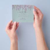 ウィステリア結婚セージの日救付BUDGETフライヤー チラシ (手)