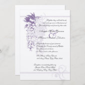 ウィステリア結婚フローラ 招待状 (正面/裏面)