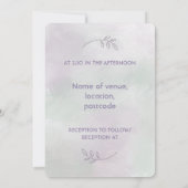 ウィステリア結婚式招待状 招待状 (裏面)