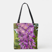 ウィステリア開花オールオーバープリントバッグ トートバッグ (裏面)
