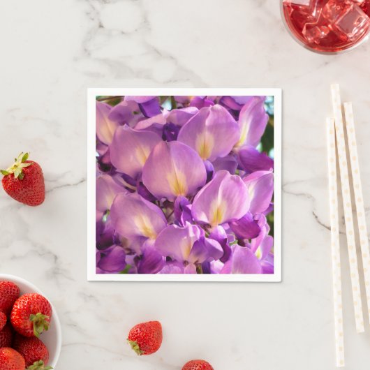 ウィステリア開花紙ナプキンス スタンダードカクテルナプキン (インサイチュ)