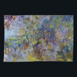 ウィステリア（右半分）by Claude Monet キッチンタオル<br><div class="desc">クロード・モネのウィステリア（右半分）(1917-1920)はヴィンテージ印象派のアート素晴らし自然で絵画、大きなフローラ静止期の右半分を特集絵画した。フランスのジヴェルニーにある彼の庭から絵を描の春でモネが描いた一連の藤の花の絵の一部。アーティストについて：クロード・モネ(1840-1926)は印象派の運動の創始者であフランスのり絵画、その絵画の大部分は「空中に浮かぶ」（野外に浮かぶ）スタイル印象派の風景である。</div>