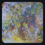 ウィステリア（右半分）by Claude Monet スクエアシール<br><div class="desc">クロード・モネのウィステリア（右半分）(1917-1920)はヴィンテージ印象派のアート素晴らし自然で絵画、大きなフローラ静止期の右半分を特集絵画した。フランスのジヴェルニーにある彼の庭から絵を描の春でモネが描いた一連の藤の花の絵の一部。アーティストについて：クロード・モネ(1840-1926)は印象派の運動の創始者であフランスのり絵画、その絵画の大部分は「空中に浮かぶ」（野外に浮かぶ）スタイル印象派の風景である。</div>