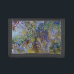 ウィステリア（右半分）by Claude Monet ナイロン三つ折りウォレット<br><div class="desc">クロード・モネのウィステリア（右半分）(1917-1920)はヴィンテージ印象派のアート素晴らし自然で絵画、大きなフローラ静止期の右半分を特集絵画した。フランスのジヴェルニーにある彼の庭から絵を描の春でモネが描いた一連の藤の花の絵の一部。アーティストについて：クロード・モネ(1840-1926)は印象派の運動の創始者であフランスのり絵画、その絵画の大部分は「空中に浮かぶ」（野外に浮かぶ）スタイル印象派の風景である。</div>