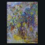 ウィステリア（右半分）by Claude Monet ノートブック<br><div class="desc">クロード・モネのウィステリア（右半分）(1917-1920)はヴィンテージ印象派のアート素晴らし自然で絵画、大きなフローラ静止期の右半分を特集絵画した。フランスのジヴェルニーにある彼の庭から絵を描の春でモネが描いた一連の藤の花の絵の一部。アーティストについて：クロード・モネ(1840-1926)は印象派の運動の創始者であフランスのり絵画、その絵画の大部分は「空中に浮かぶ」（野外に浮かぶ）スタイル印象派の風景である。</div>