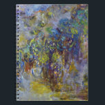 ウィステリア(右半分)by Claude Monet ノートブック<br><div class="desc">クロード・モネのウィステリア(右半分)(1917-1920)はヴィンテージ印象派のアート素晴らし自然で絵画、大きなフローラ静止期の右半分を特集絵画した。フランスのジヴェルニーにある彼の庭から絵を描の春でモネが描いた一連の藤の花の絵の一部。アーティストについて:クロード・モネ(1840-1926)は印象派の運動の創始者であフランスのり絵画、その絵画の大部分は「空中に浮かぶ」(野外に浮かぶ)スタイル印象派の風景である。</div>