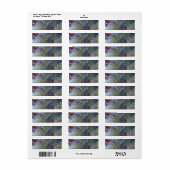 ウィステリア（右半分）by Claude Monet ラベル (フルシート)