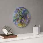 ウィステリア（右半分）by Claude Monet ラージ壁時計<br><div class="desc">クロード・モネのウィステリア（右半分）(1917-1920)はヴィンテージ印象派のアート素晴らし自然で絵画、大きなフローラ静止期の右半分を特集絵画した。フランスのジヴェルニーにある彼の庭から絵を描の春でモネが描いた一連の藤の花の絵の一部。アーティストについて：クロード・モネ(1840-1926)は印象派の運動の創始者であフランスのり絵画、その絵画の大部分は「空中に浮かぶ」（野外に浮かぶ）スタイル印象派の風景である。</div>